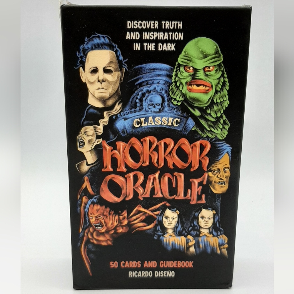 Classic Horror Oracle Card Set Guidebook Monster Halloweeen Jason Dr. Jekyll